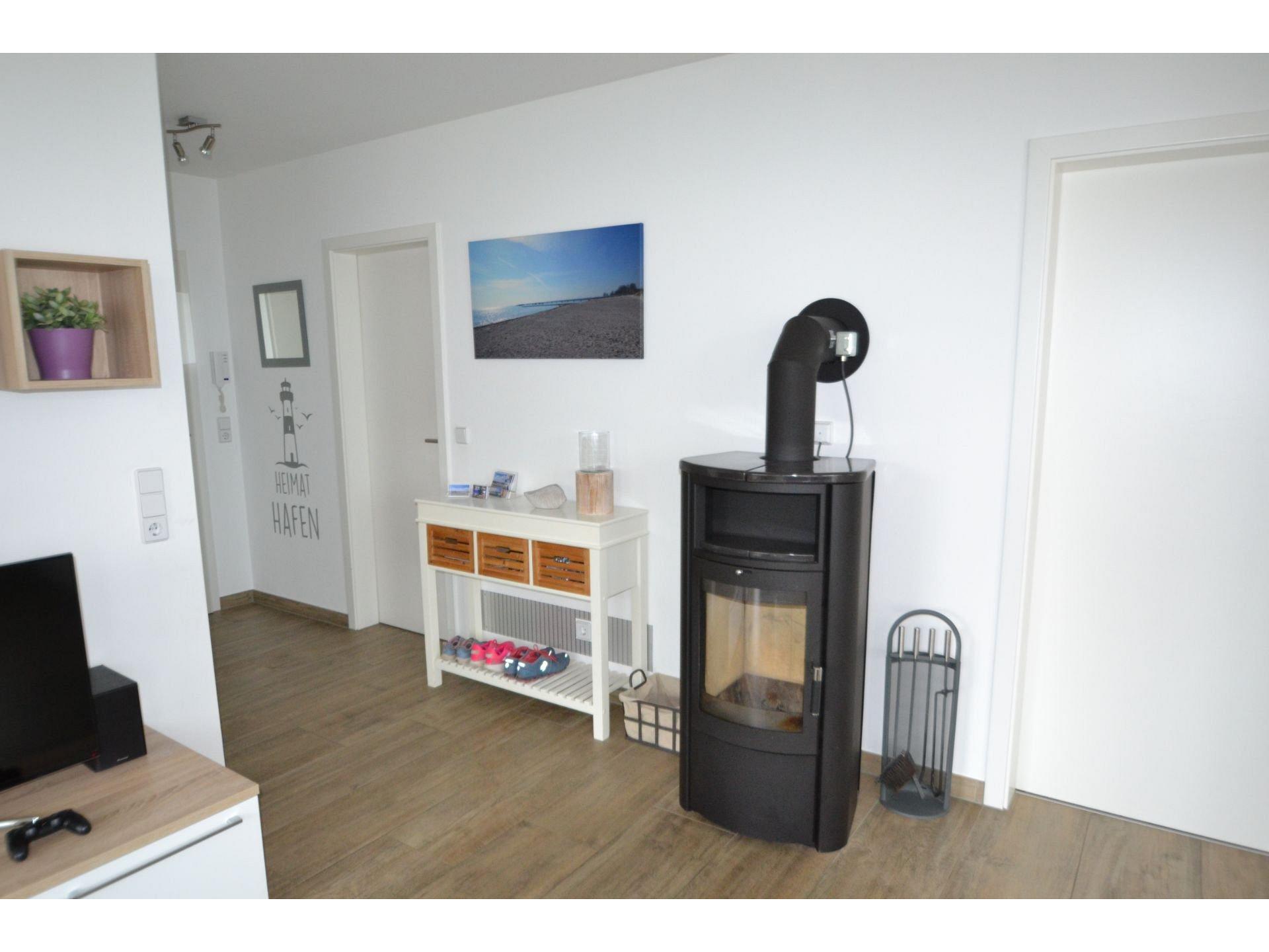 Eingangsbereich und Kamin